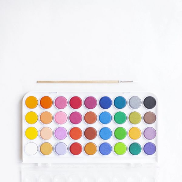 Set Acuarelas 12 Colores con Pincel